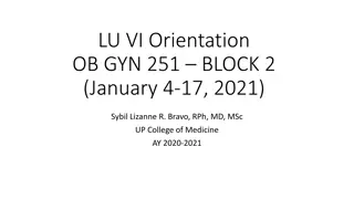 OB-GYN Block Activities Overview