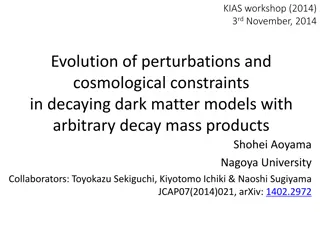 Evolution of Perturbations in Decaying Dark Matter Models