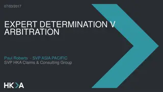 Determination vs Arbitration in Tiered Dispute Resolution