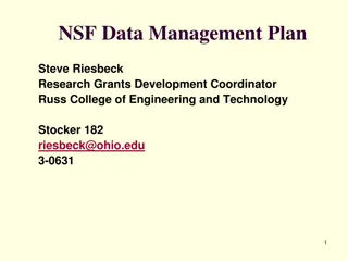 NSF Data Management Guidelines