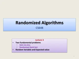 Randomized Algorithms