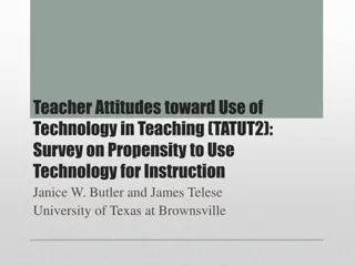 Teacher Attitudes Towards Technology Integration