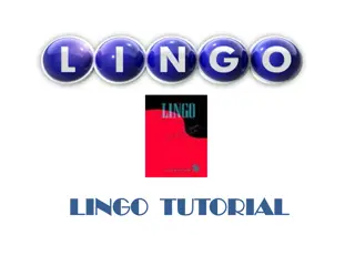 LINGO TUTORIAL