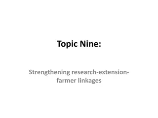 Strengthening Research-Extension-Farmer Linkages for Enhanced Agricultural Development