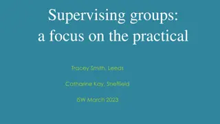 Practical Tips for Group Supervision