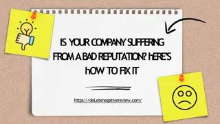 Is Your Company Suffering from a Bad Reputation Here’s How to Fix It