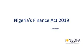 Overview of Nigeria's Finance Act 2019