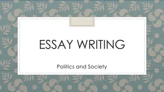 ESSAY WRITING