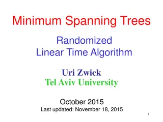 Minimum Spanning Trees