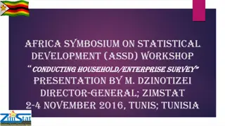 Africa Statistical Development Workshop on Household & Enterprise Surveys