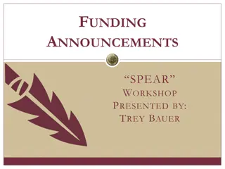 Funding Announcements