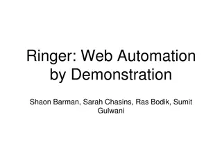 Ringer: Web Automation by Demonstration