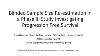 Blinded Sample Size Re-estimation in Phase III Study Investigating Progression-Free Survival