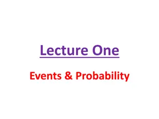 Events and Probability Examples