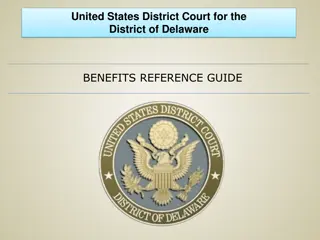 Benefits Reference Guide for United States District Court