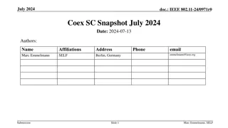 Coex SC Snapshot July 2024