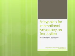 Entrypoints for International Advocacy on Tax Justice: A Feminist Approach