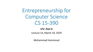 Net Present Value Calculation in Entrepreneurship