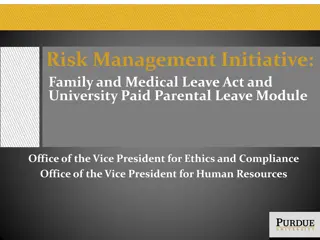 Risk Management at University: FMLA & Parental Leave