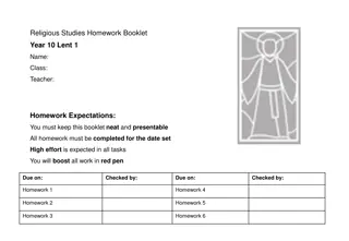 Year 10 Lent 1 - Homework Reflection on Trinity Concept