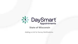 Adding Survey Links for Notifications in State of Wisconsin