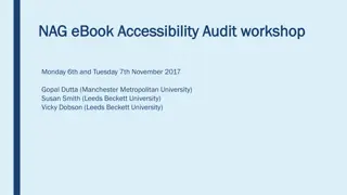 NAG eBook Accessibility Audit workshop