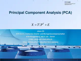 Principal Component Analysis (PCA)