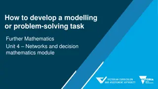 Developing Modelling & Problem-Solving Tasks in Further Mathematics Unit 4