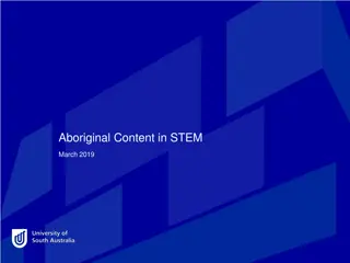 Aboriginal Content in STEM - March 2019