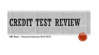 CREDIT TEST REVIEW