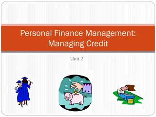 Personal Finance Management: Credit Types & Impact