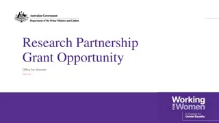 Research Partnership Grant Opportunity for Gender Equality