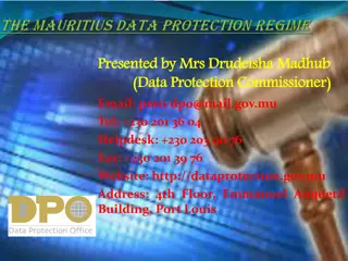 Data Protection Framework in Mauritius