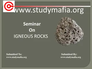 Seminar on Igneous Rocks: Formation, Characteristics, and Classification