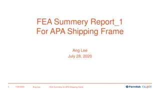 FEA Summery Report_1 For APA Shipping Frame