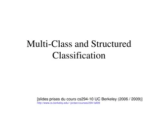 Multi-Class and Structured Classification