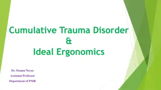 Cumulative Trauma Disorder & Ideal Ergonomics