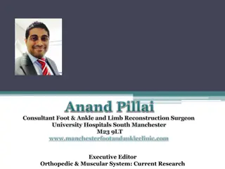 Mr. Pillai - Consultant Orthopedic & Trauma Surgeon