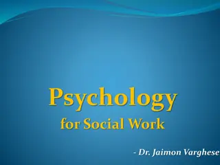 Psychology for Social Work