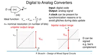 Digital to Analog Converters