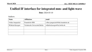 Unified IF Interface for Integrated mm- and Light-wave