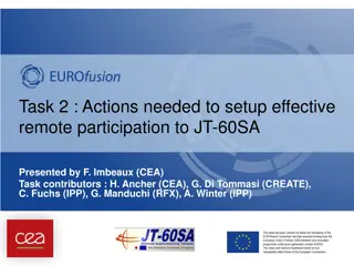 Setting Up Effective Remote Participation for JT-60SA