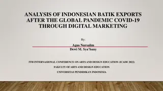 ANALYSIS OF INDONESIAN BATIK EXPORTS  AFTER THE GLOBAL PANDEMIC COVID-19  THROUGH DIGITAL MARKETING