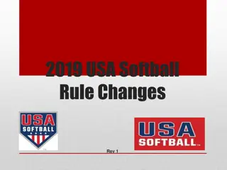 2019 USA Softball  Rule Changes