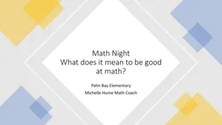 What It Means to Be Good at Math: Exploring Problem-Solving Strategies