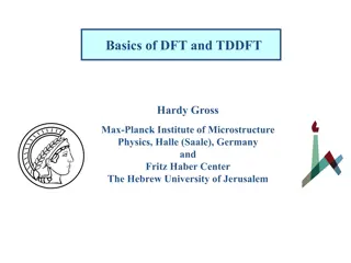 Basics of DFT and TDDFT