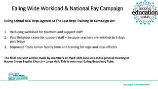 Ealing Wide Workload & National Pay Campaign  Ealing Wide Workload & National Pay Campaign