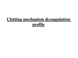 Clotting mechanism &coagulation  profile