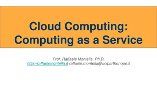 Cloud Computing: Computing as a Service