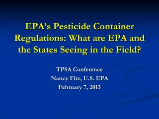 EPA’s Pesticide Container